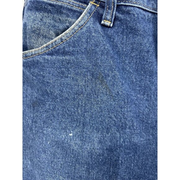 Wrangler 13 Original Flame Resistant Blue 100% Cotton Distressed Jeans (34X36) - Picture 9 of 13